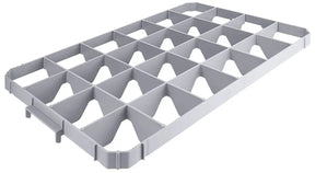 Einsatz für 24 Gläser oben für Transportkästen 60 x 40 cm - CPGASTRO