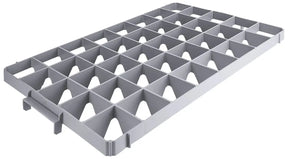 Einsatz für 40 Gläser oben Transportkästen 60 x 40 cm - CPGASTRO