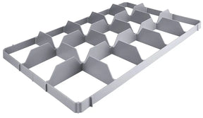 Einsatz für 15 Gläser unten für Transportkästen 60 x 40 cm - CPGASTRO