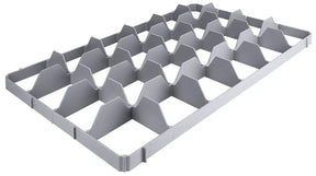 Einsatz für 24 Gläser unten für Transportkästen 60 x 40 cm - CPGASTRO