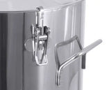 Edelstahl Universalbehälter 3008 mit Deckel 20-150 Liter mit drei Spannverschlüssen - CPGASTRO