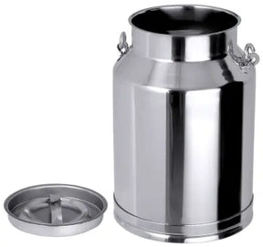Edelstahl Transportkanne 10-20 Liter  mit Tragebügel Deckel & Bodenring - CPGASTRO