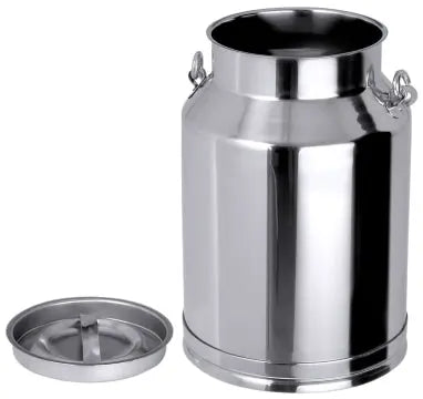 Edelstahl Transportkanne 10-20 Liter  mit Tragebügel Deckel & Bodenring - CPGASTRO