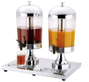 Edelstahl Saftdispenser zweifach je 8 l - CPGASTRO