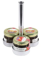 Edelstahl Marmeladenglas-Etagere für 3 Portionen - CPGASTRO