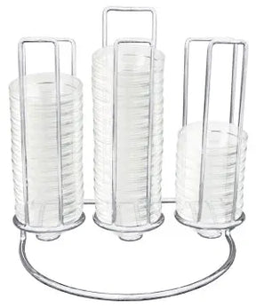 Stapelgestell mit Schalen 6 cm aus Glas (mit 54 Glasschalen) - CPGASTRO