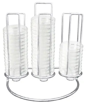 Stapelgestell mit Schalen 6 cm aus Glas (mit 54 Glasschalen) - CPGASTRO