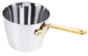 Mini Stieltopf 7 cm mit Stiel aus Messing - CPGASTRO