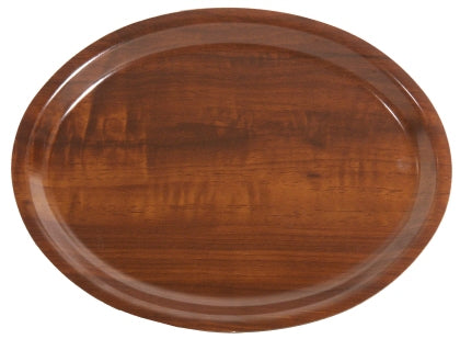 Ovales Tablett 29 x 21 cm Nussbaum, nicht rutschfest Contacto - CPGASTRO