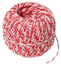 Wurstgarn weiß/weiß/rot 100 m Polyester - CPGASTRO