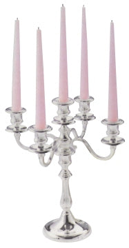 Kandelaber 5-armig, versilbert Contacto - CPGASTRO