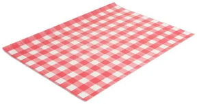 Wachspapier Karomuster rot-weiß 500 Blatt - CPGASTRO