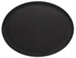 Tablett oval, 26,5, schwarz 26,5 x 20 cm, schwarz Contacto - CPGASTRO
