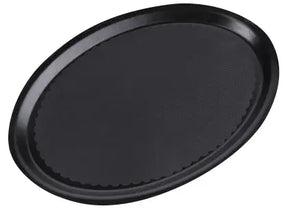 Tablett oval 29 cm schwarz rutschfest - CPGASTRO