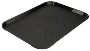 Fast Food Tablett 40cm schwarz Polypropylen schwarz 40x30cm - CPGASTRO
