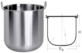 Edelstahl Schlagmaschinenkessel 10-50 Liter WALTER Artikel - CPGASTRO
