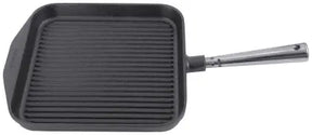 Edelstahl Eisenguss-Grillpfanne 24 cm quadratisch - CPGASTRO