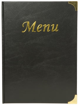 Speisekartenmappe A4 schwarz Contacto - CPGASTRO