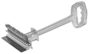Edelstahl Kombi-Grillreiniger Aluminium mit Bürste und Klinge - CPGASTRO