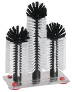 Gläserspülbürste 18/24/18 cm auf Platte aus Aluminium - CPGASTRO