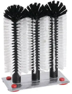 Gläserspülbürste 24/24/24 cm auf Platte aus Aluminium - CPGASTRO