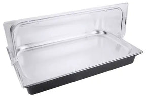 Edelstahl GN 1/1 Kühlsystem schwarz komplett mit Abdeckhaube - CPGASTRO