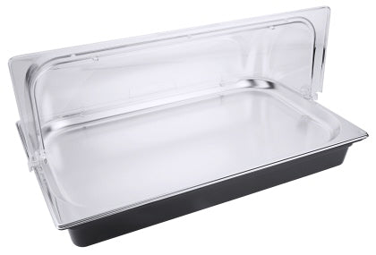 GN 1/1 Kühlsystem, schwarz komplett mit Abdeckhaube Contacto - CPGASTRO