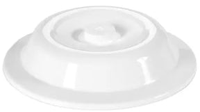 Tellerglocke 24,3 cm weiß mit Griffknopf Höhe 50 mm - CPGASTRO