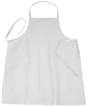 Schürze mit Latz weiß 90 cm - CPGASTRO