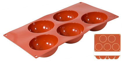 Backmatte Halbkugel 8 cm Contacto - CPGASTRO