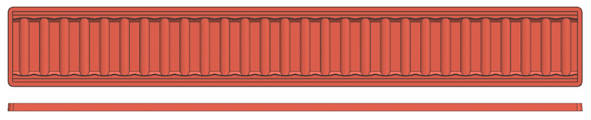 Contacto Reliefmatte 60x8cm Platten 
