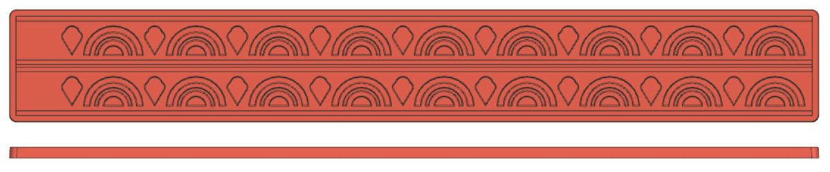 Contacto Reliefmatte 60x8cm Rundbogen 