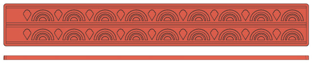 Contacto Reliefmatte 60x8cm Rundbogen 