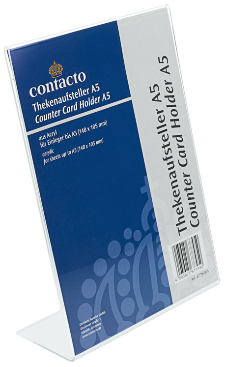 Contacto Thekenaufsteller DIN A5 Acryl 