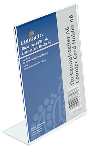 Thekenaufsteller DIN A6 Acryl - CPGASTRO