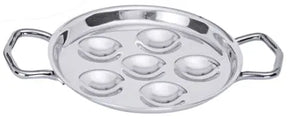 Edelstahl Schneckenplatte mit Griffen für 6 Schnecken - CPGASTRO