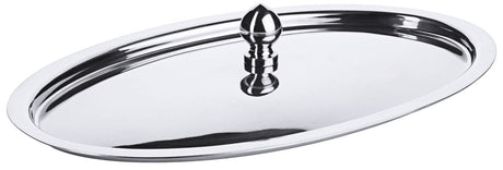 Contacto Edelstahl Knopfdeckel oval /210 