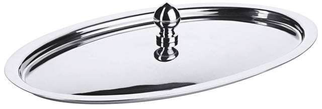 Contacto Edelstahl Knopfdeckel oval /210 