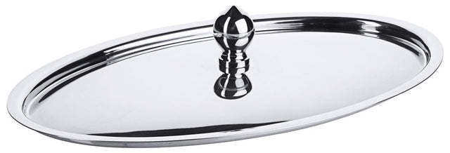 Contacto Edelstahl Knopfdeckel oval /260 