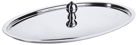 Contacto Edelstahl Knopfdeckel oval /300 