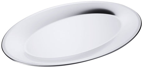 Contacto Edelstahl Buffet-Platte oval 42 cm 