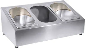 Edelstahl Besteckkasten für 3 Einsätze für Bestecke GN 1/4 7002/001 - CPGASTRO