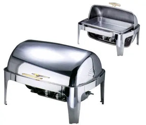 Edelstahl Roll-Top Chafing Dish mit elektr Heizplatte 7099/002 - CPGASTRO