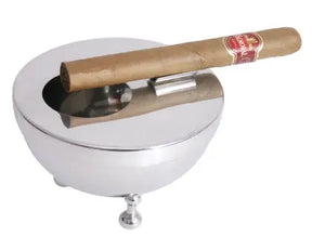 Edelstahl Zigarrenaschenbecher mit Deckel - CPGASTRO