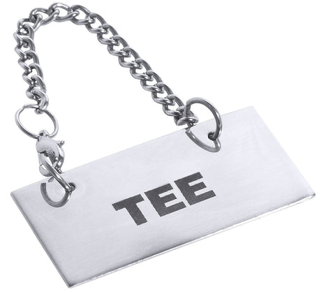 Contacto Edelstahl Schild für Kannen: TEE 