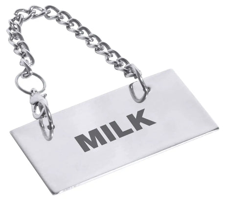 Contacto Schild für Kannen MILK