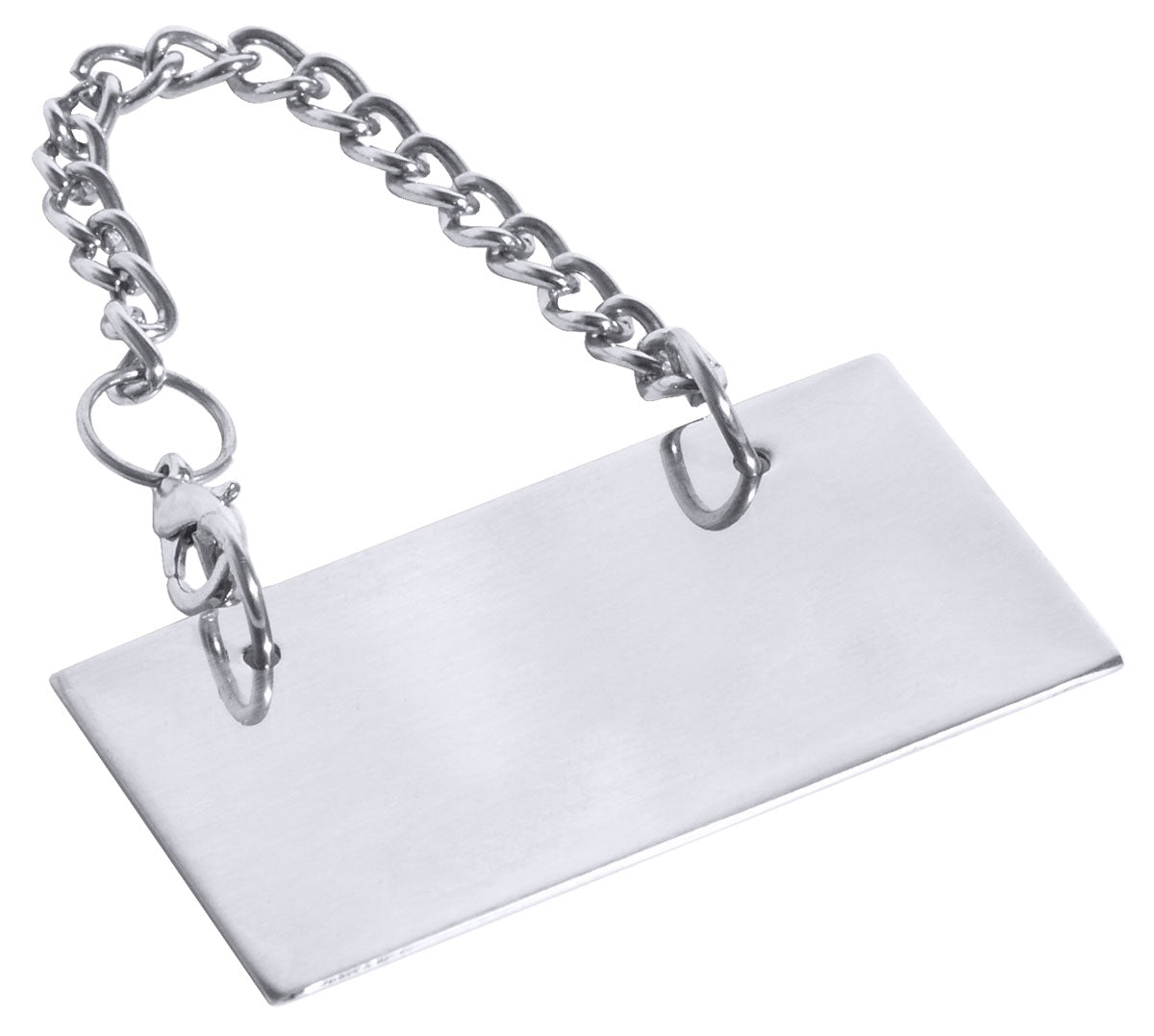 Contacto Edelstahl Schild für Kanne neutral ohne Beschriftung