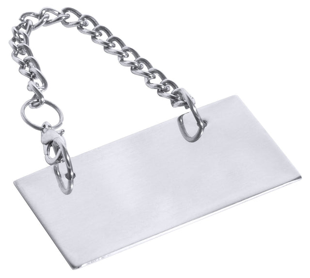 Contacto Edelstahl Schild für Kanne neutral ohne Beschriftung