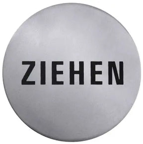 Edelstahl Türsymbol ZIEHEN Ø 7,5cm - CPGASTRO