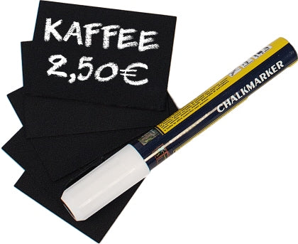 Schreibtafel, schwarz DIN A8 20-er Set Contacto - CPGASTRO